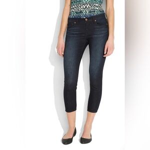 Lucky Brand Sofia Skimmer Dark Blue Cropped Jeans Size 14/32